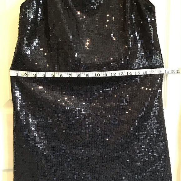FREE PEOPLE, black, sleeveless, sheath sequined dress, with jacket, size 6 - Picture 7 of 11